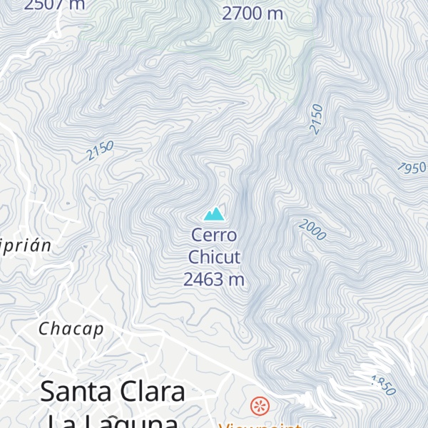 Map of Cerro Chicut