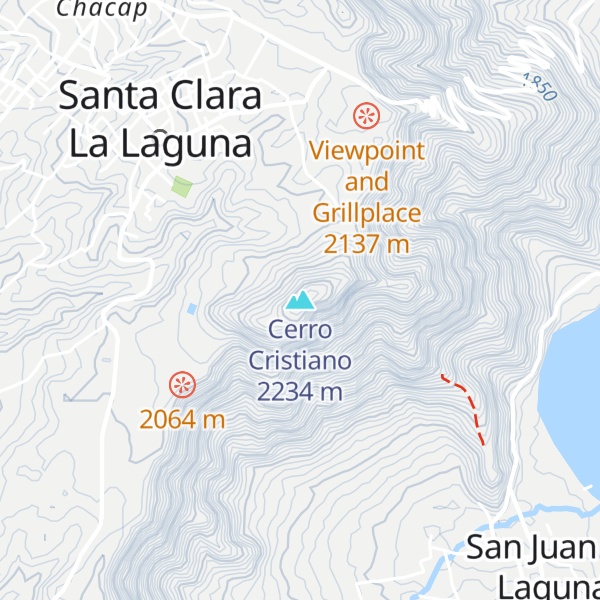 Map of Cerro Cristiano