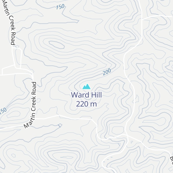 Map of Ward Hill