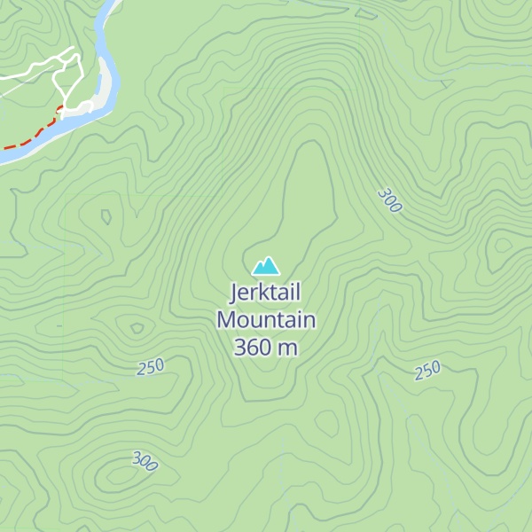 Map of Jerktail Mountain