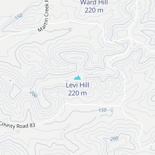 Map of Levi Hill