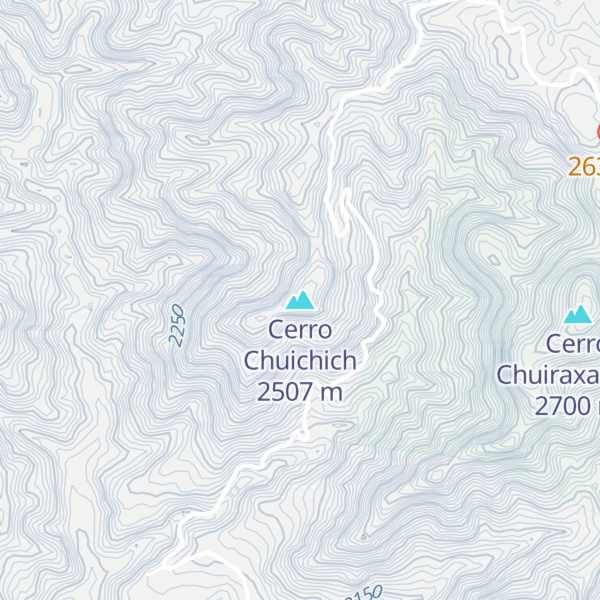 Map of Cerro Chuichich