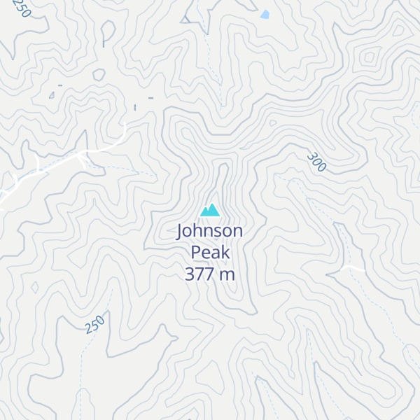 Map of Johnson Peak
