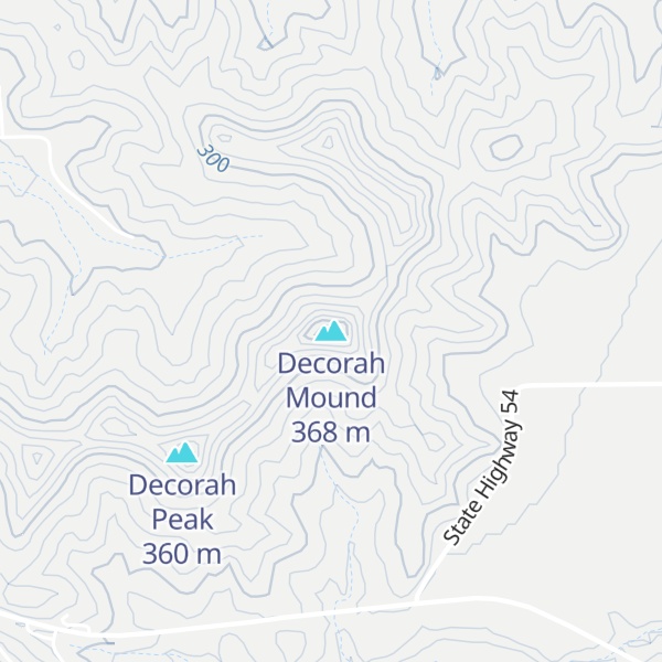Map of Decorah Mound