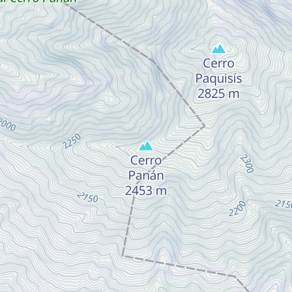 Map of Cerro Panán