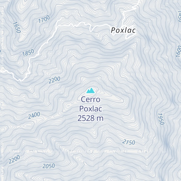 Map of Cerro Poxlac