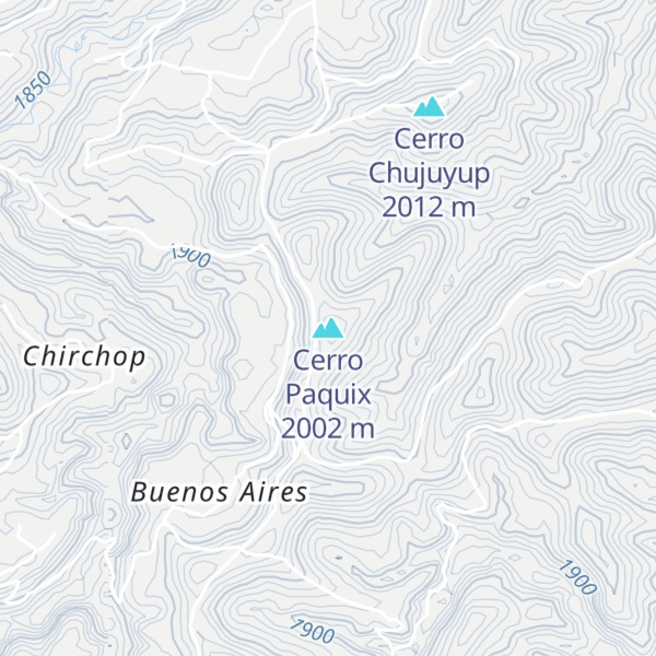Map of Cerro Paquix