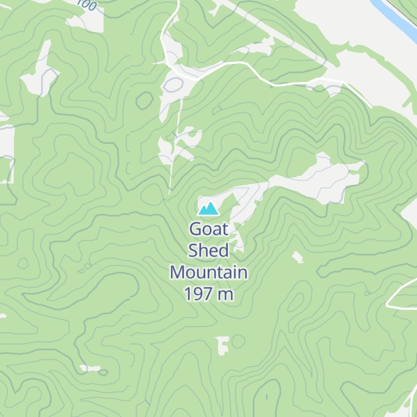 Map of Goat Shed Mountain