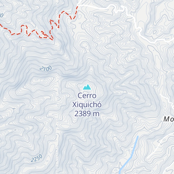 Map of Cerro Xiquichó