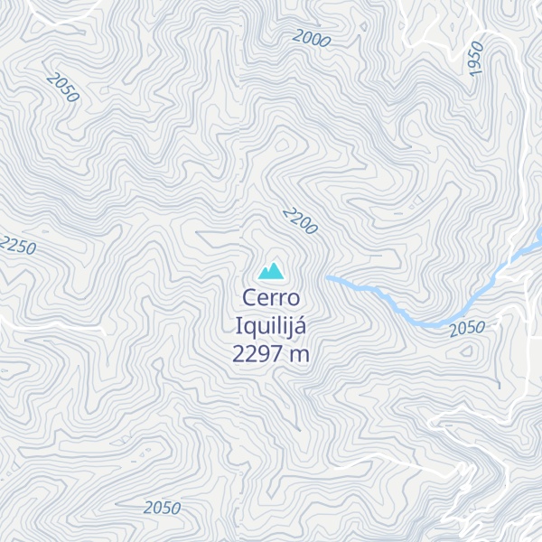 Map of Cerro Iquilijá