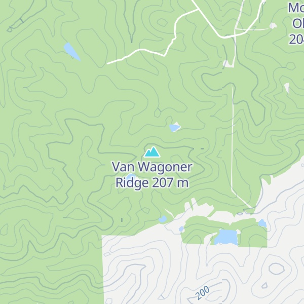 Map of Van Wagoner Ridge