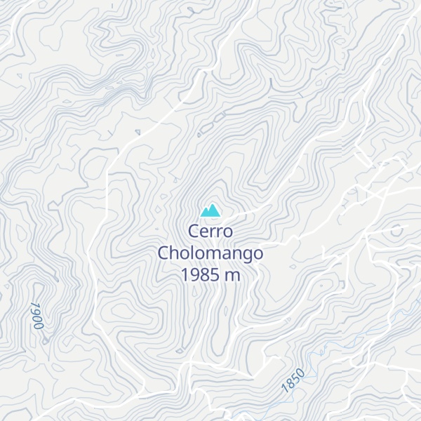 Map of Cerro Cholomango