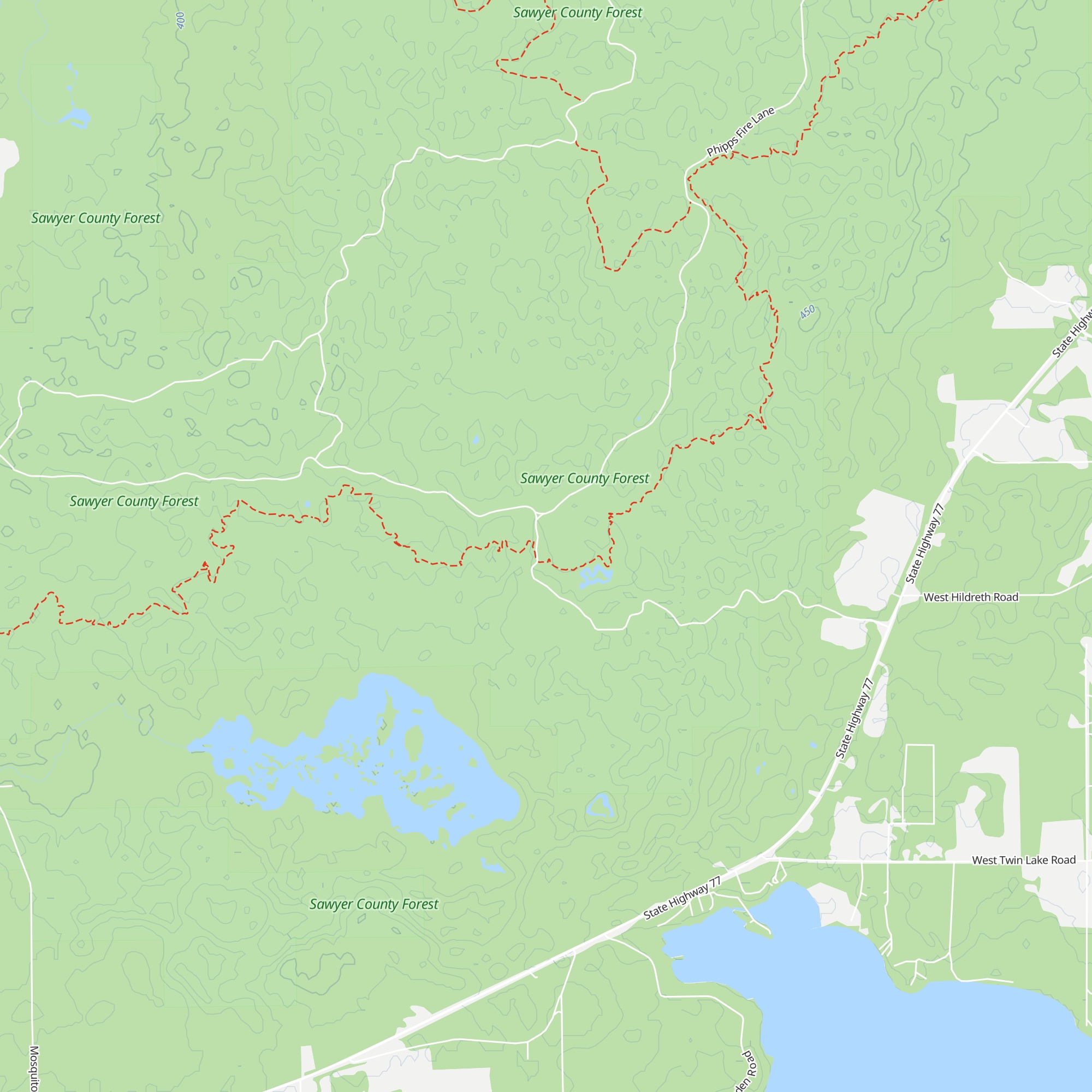 Gravel Pit Cabin map
