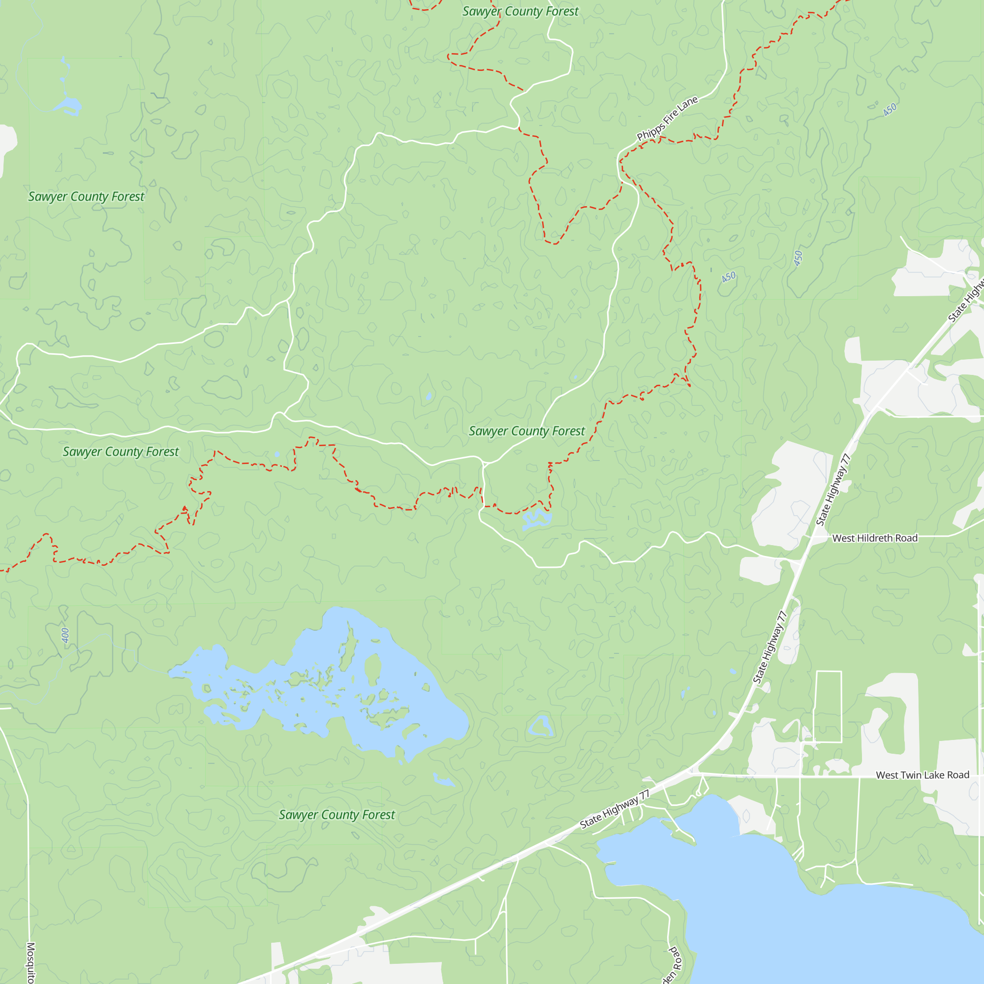 Gravel Pit Cabin map
