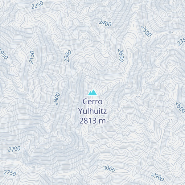 Map of Cerro Yulhuitz