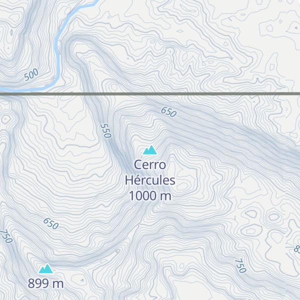Map of Cerro Hércules