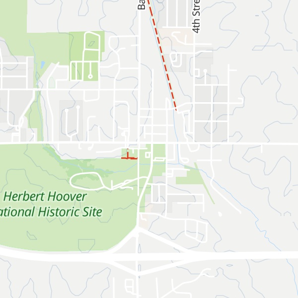 Map of Herbert Hoover National Historic Site Visitor Center