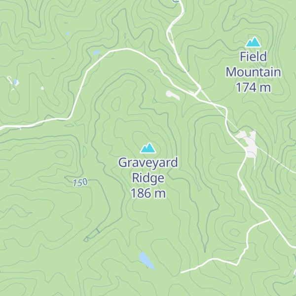 Map of Graveyard Ridge