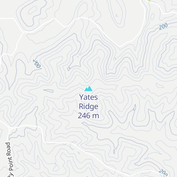 Map of Yates Ridge