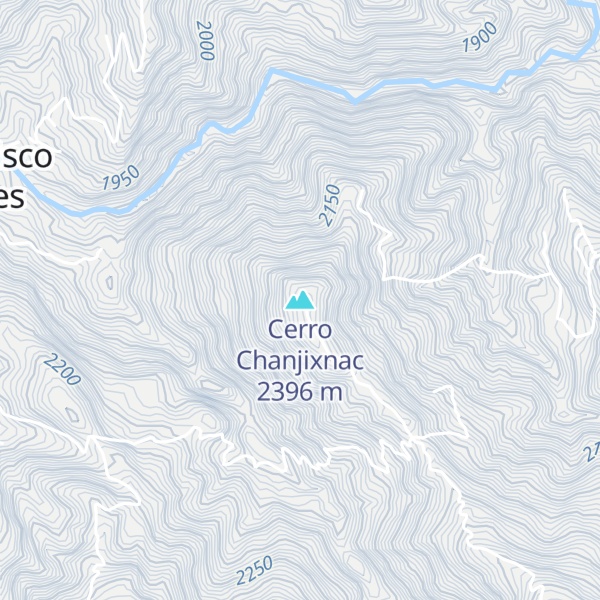 Map of Cerro Chanjixnac