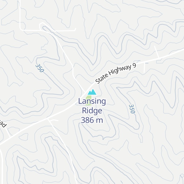 Map of Lansing Ridge
