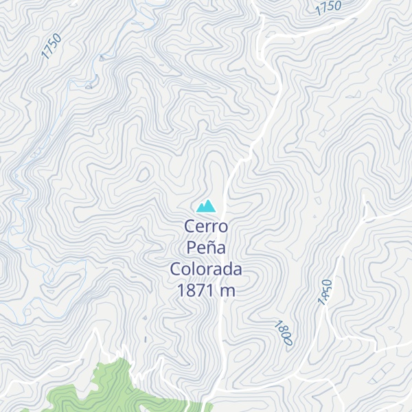 Map of Cerro Peña Colorada