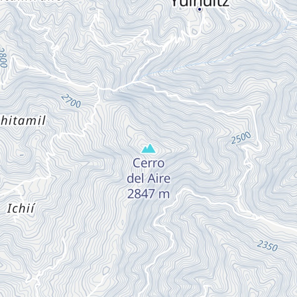 Map of Cerro del Aire