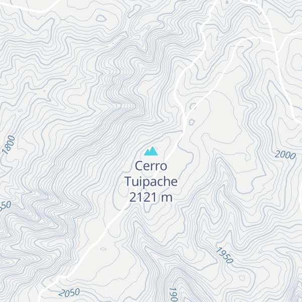 Map of Cerro Tuipache