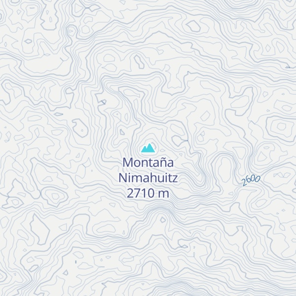 Map of Montaña Nimahuitz