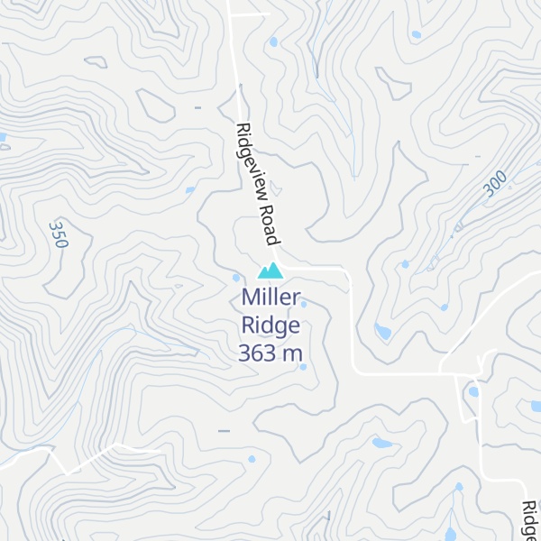 Map of Miller Ridge