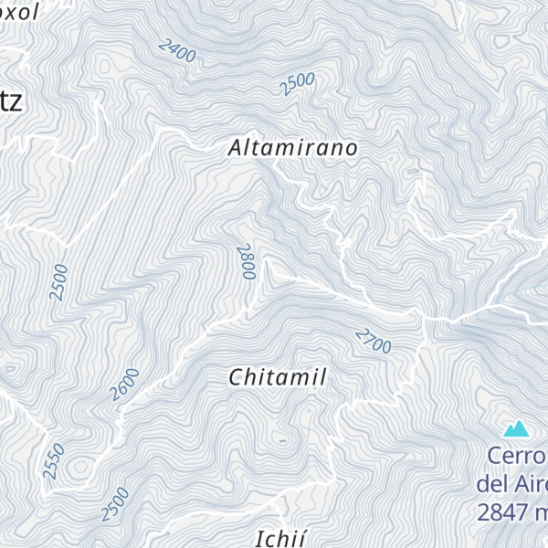 Map of Cerro Mimanhuitz