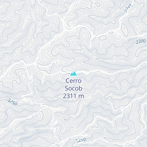 Map of Cerro Socob