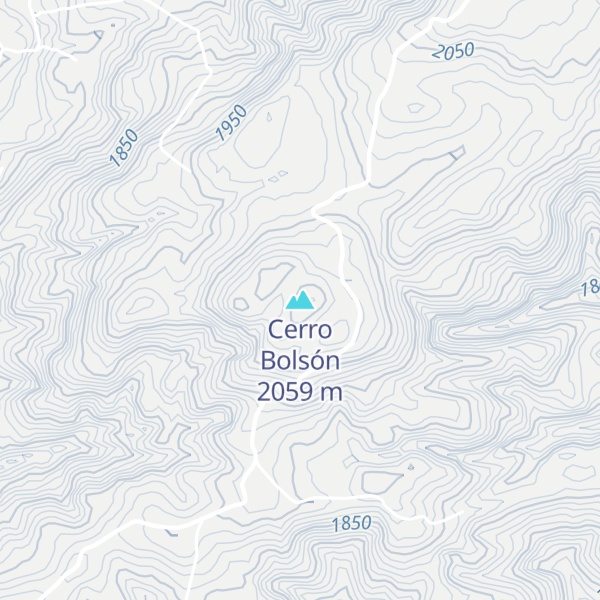 Map of Cerro Bolsón