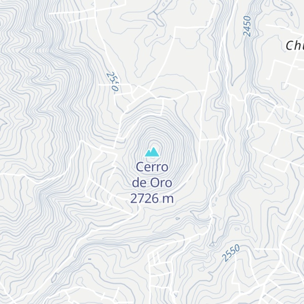Map of Cerro de Oro