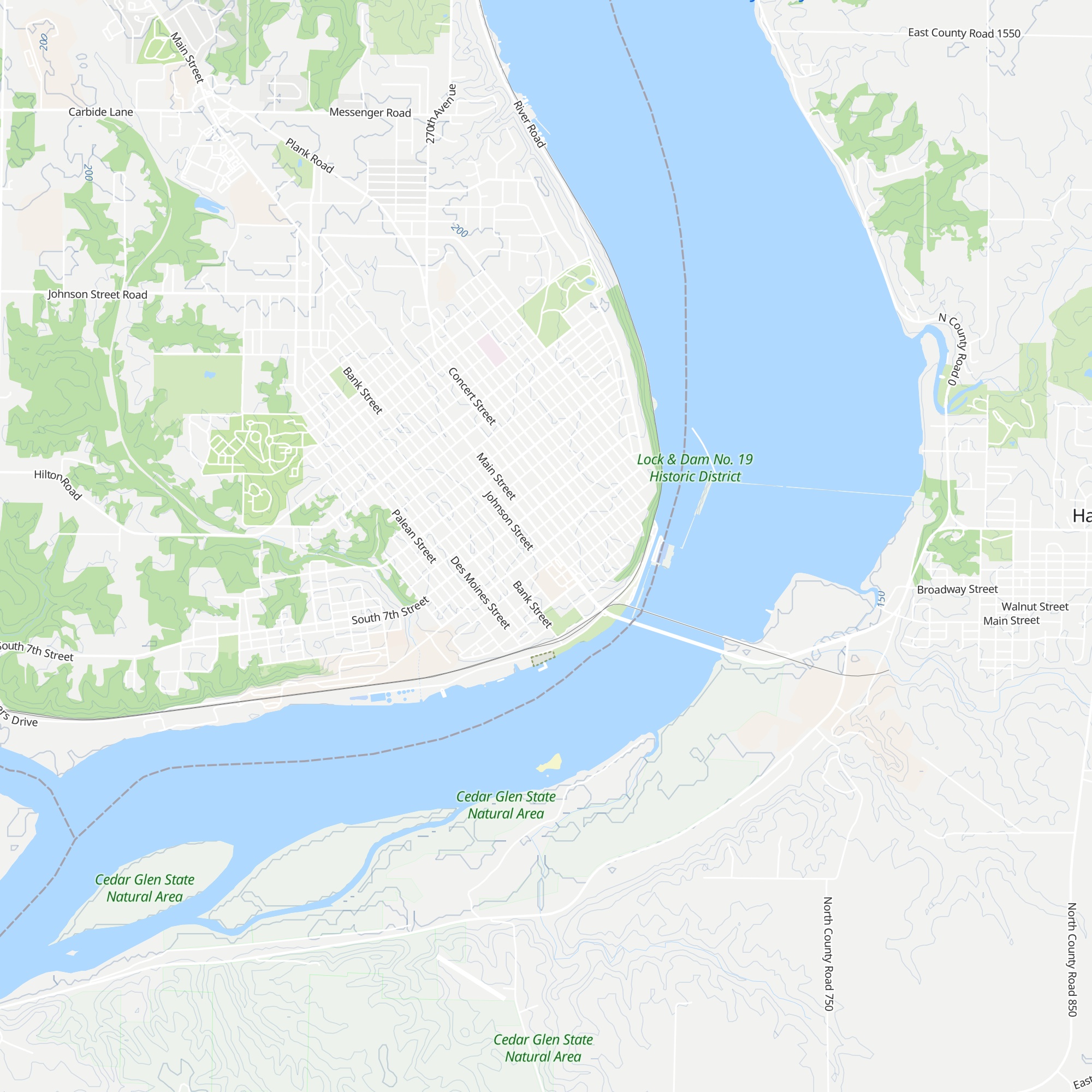 Keokuk Area Convention & Tourism Bureau map