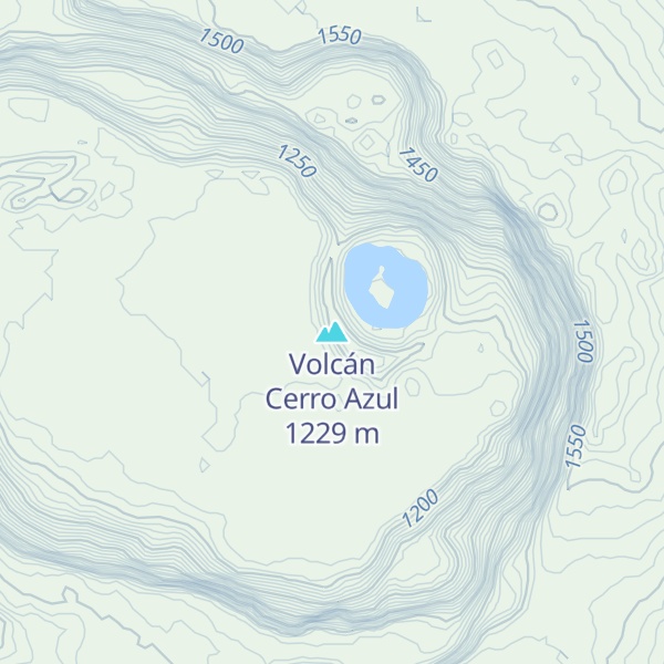 Map of Volcán Cerro Azul