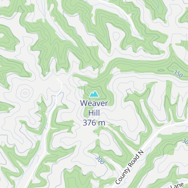 Map of Weaver Hill