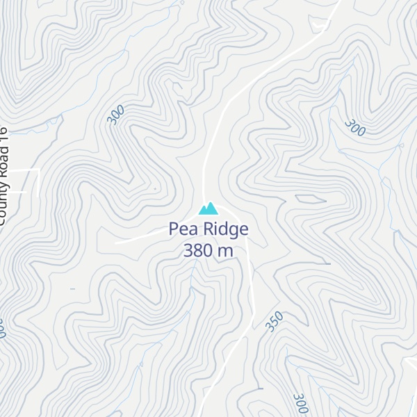 Map of Pea Ridge