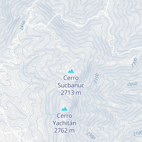 Map of Cerro Sucbanuc