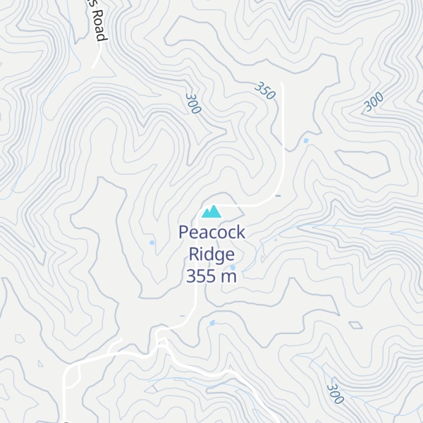 Map of Peacock Ridge
