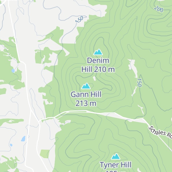 Map of Gann Hill