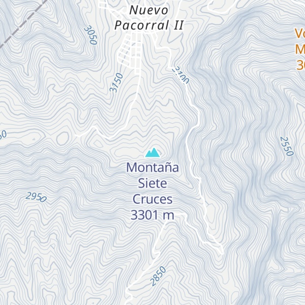 Map of Montaña Siete Cruces