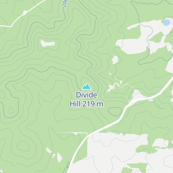 Map of Divide Hill