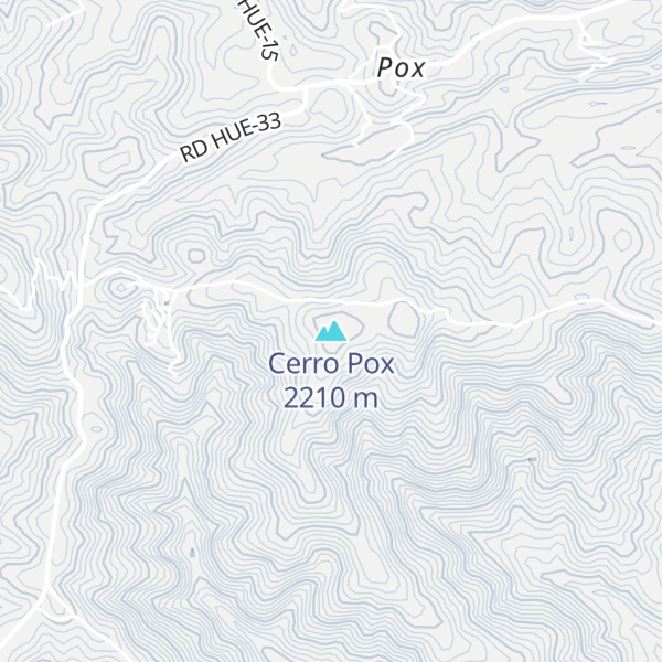 Map of Cerro Pox