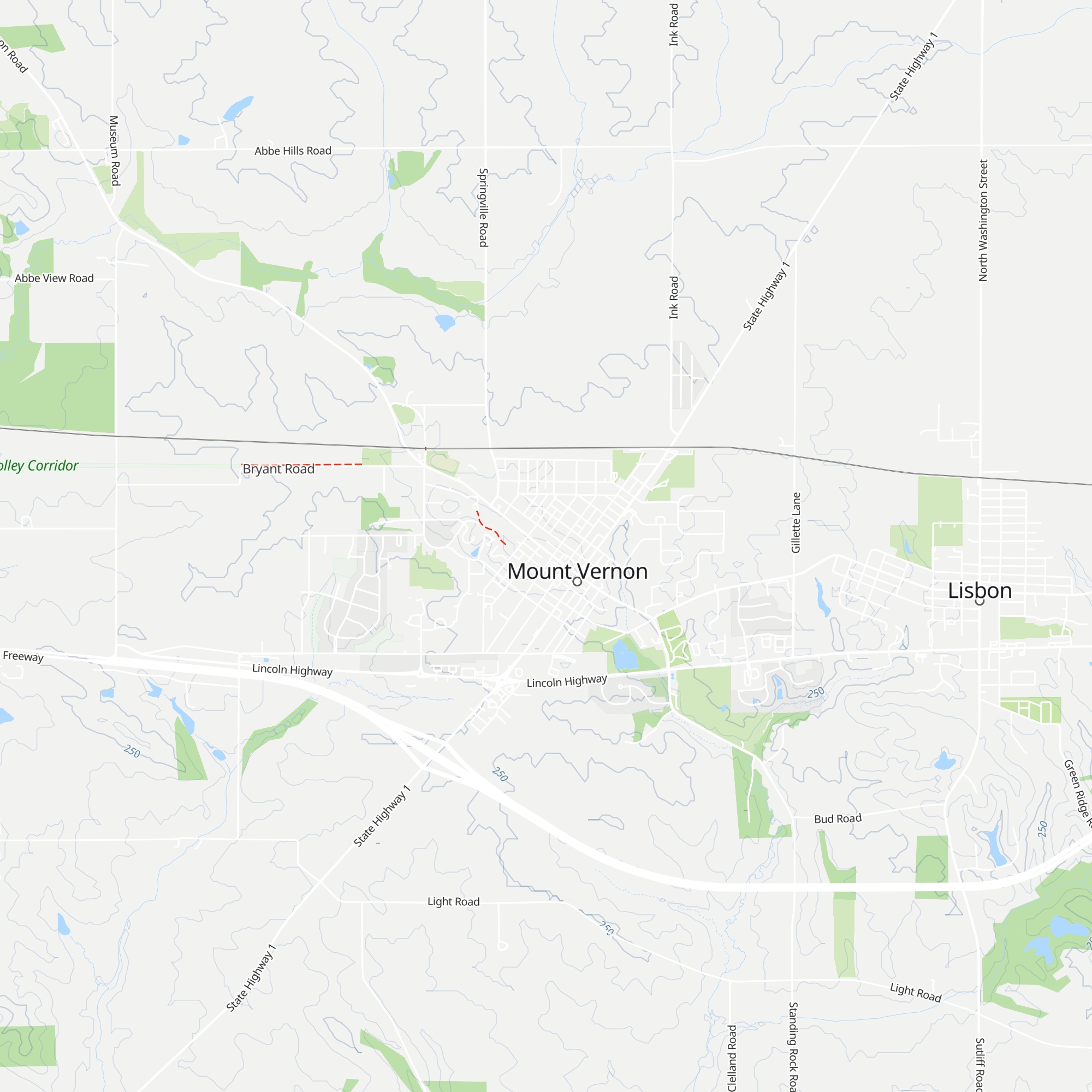 Mount Vernon Visitors Center map