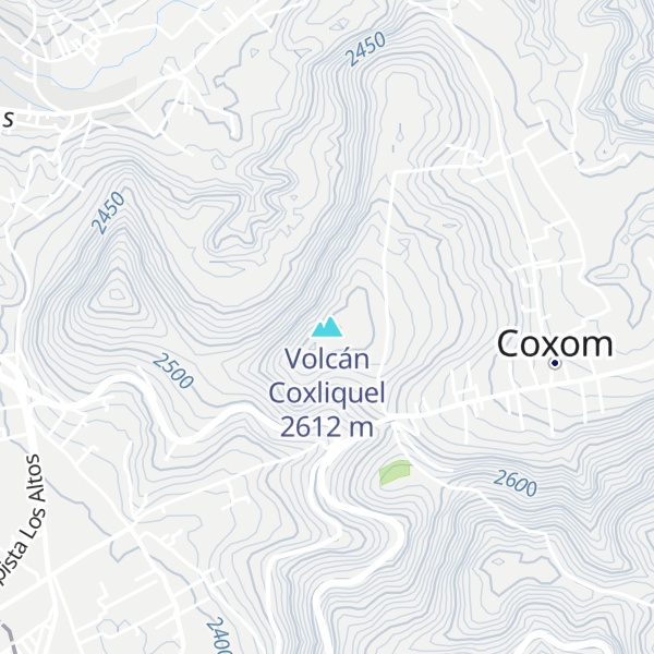Map of Volcán Coxliquel