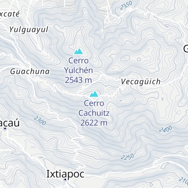 Map of Cerro Cachuitz