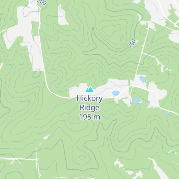 Map of Hickory Ridge