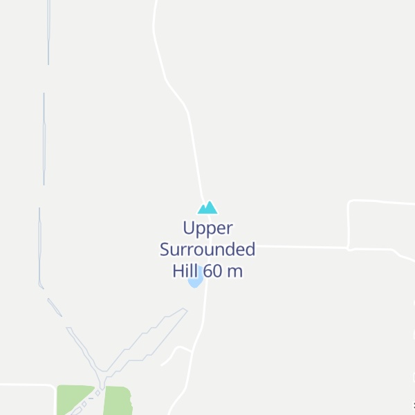 Map of Upper Surrounded Hill