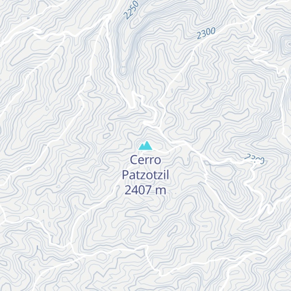 Map of Cerro Patzotzil